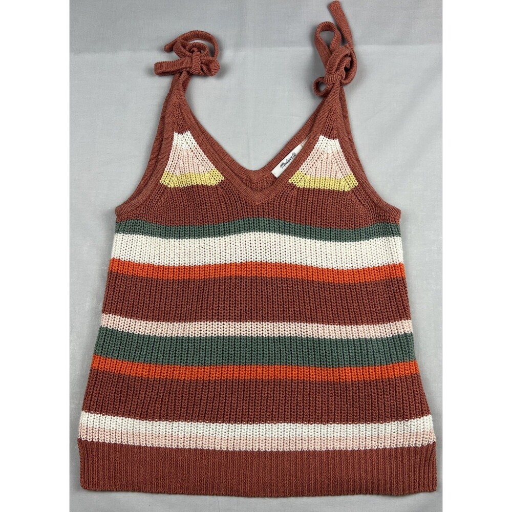 Madewell Crochet Boho Style Tank Top Colorful XS